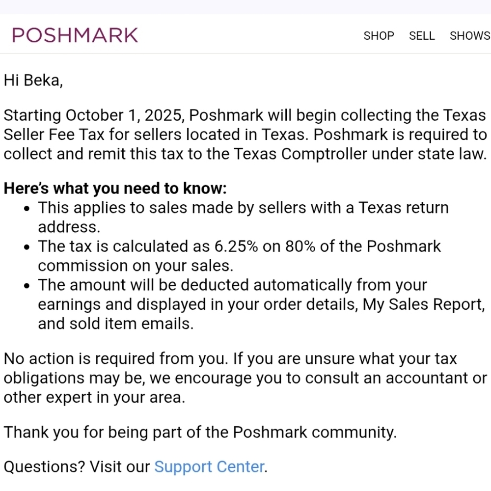 Texas Tax Effective October 1st
